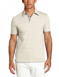 Perry Ellis Men's Short Sleeve Slub Polo Shirt