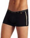 Calvin Klein Men's Ck One Cotton Low Rise Trunk, Black Body/Gold Star, Medium