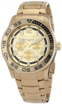 I By Invicta Men's 43658-005 Gold Dial 18k Gold-Plated Stainless Steel Watch