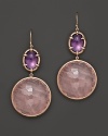 Ippolita Rosé Sugar Kissed Amethyst and Rose Quartz Drop Earrings