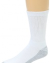 Magnum DC-2 Steel Toe Cotton Crew Sock, 3 Pair Pack (White)