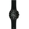 Swatch Men's SUIB400 Quartz Chronograph Black Dial Plastic Watch