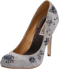 Badgley Mischka Women's Sanoma Embellished Lace Pump