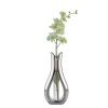 Nambe Tulip Bud Vase with White Orchid