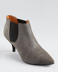 Chelsea boot details lend a trend-right touch a pointed toe bootie from Pour La Victoire.