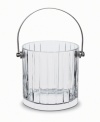 Refined elegance simply stated, the way only Baccarat can. The Harmonie collection features evenly spaced vertical cuts on handmade crystal of the highest quality. This ice bucket has a dashing pattern that suits modern and traditional tastes.