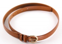 Lauren By Ralph Lauren Leather Textured Belt Size Small Lauren Tan