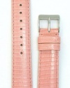 Ladies' Genuine Lizard Watchband Pink 18mm Watch Band