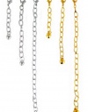 Necklace Bracelet Extender Set - 1, 2 & 4 - Gold & Silver Tone ~ 6 Pcs in Total (FB210)