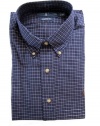 Polo Ralph Lauren Shirt, Classic-Fit Tattersall Blue Plaid Shirt