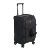 Delsey Luggage Helium X'pert Lite Ultra Light Carry On 4 Wheel Spinner Duffel, Black, 20 Inch