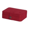 Giana Jewelry Box with Lift Out Tray Color: Red