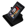 MiniSuit 360 Rotating Case Slim Leather Multi-View-Angle Stand case cover (Black) for Amazon Kindle Fire 7-Inch Android Tablet