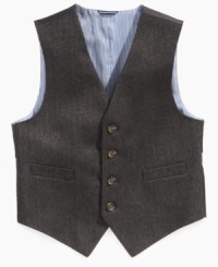 Add this Tommy Hilfiger vest to his formal outfit, and you got yourself one stylish little guy.