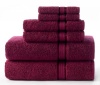 Ultra Soft Bath Towel 30x54 Burgundy - Pure Luxury 650 gram Cotton with Rayon band - Oversized Large Crisp & Highly Absorbent Ideal for every day use Easy care - 16 brilliant colors