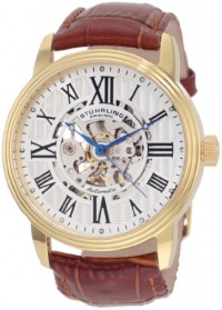 Stuhrling Original Men's 1077.3335K2 Classic Delphi Venezia Automatic Skeleton Brown Watch