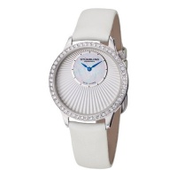 Stuhrling Original Women's 336.121P2SET Vogue Audrey Radiant Swiss Quartz Mother-Of-Pearl Dial White Strap Set Watch