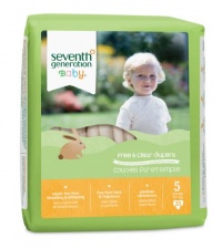 Seventh Generation Free and Clear Baby Diaper Value Pack, Stage 5, 115 Count