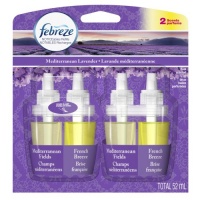 Febreze Noticeables Mediterranean Lavender Air Freshener Refill (2 Count; .879 Fl Oz Each), 1.758 Ounce