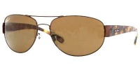 Ray-Ban Sunglasses RB3448 / Frame: Brown with Tortoise Temples Lens: Brown Polarized (63mm)