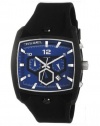 Diesel Quartz Black Silicone Strap Blue Dial Men's Watch - DZ4188