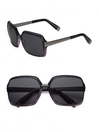 THE LOOKOversized rounded square style Gradient acetate framesMetal armsLogo accented temples and end-pieces UVA and UVB protection Signature case includedORIGINMade in Italy