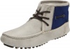 Cole Haan Men's Air Grant 2 Eye Boot,Stone/Denim Canvas,11.5 M US