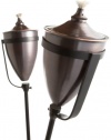 Strathwood Basics Bronze-Finish Yard Torch with Iron Stand, Set of 2