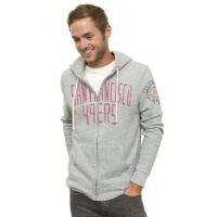 NFL San Francisco 49ers Zip Hoodie, Grey