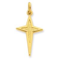 Sterling Silver & 24k Gold-plated Passion Cross Charm