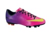 Girls Nike Junior Mercurial Victory IV Soccer Cleat Fireberry/Red/Green Size 5