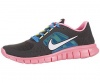 Nike Kids's NIKE FREE RUN 2 (GS) RUNNING SHOES 5.5 Kids US (NIGHT STADIUM/WHITE/PLRZD PINK)