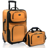 US Traveler Rio Two Piece Expandable Carry-On Luggage Set