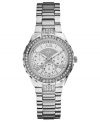 A sparkling, energetic steel watch with a variety of functions, by GUESS.