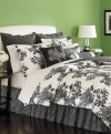 Martha Stewart Midnight Trellis Twin 4 Piece Comforter Bed In A Bag Set