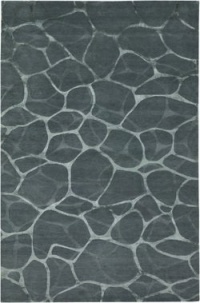 Couristan 8091/2045 Impressions Flagstone/Grey/Silver 4-Feet by 6-Feet Rug