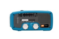 Etón FR160BL Microlink Self-Powered AM/FM/NOAA Weather Radio with Flashlight, Solar Power and Cell Phone Charger (Blue)