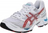 ASICS Women's GEL-Cumulus 13 Running Shoe,White/Red/Turquoise,8 (D) US