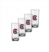 NCAA South Carolina Fighting Gamecocks Set of 4 Highball Glasses, 16-Ounce