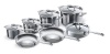 Le Creuset Tri-Ply Stainless Steel 12 piece cookware set