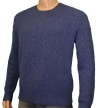 Polo Ralph Lauren Cashmere Cable Knit Sweater Blue