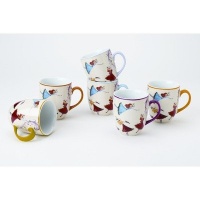 Classic Coffee & Tea Set Of 6 Dancing Fairies Mugs