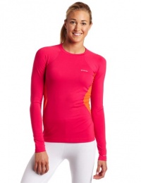 Columbia Women's Baselayer Midweight Long Sleeve Top, Bright Rose, Small