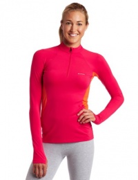 Columbia Women's Baselayer Long Sleeve 1/2 Zip, Bright Rose, X-Large