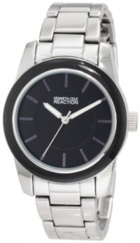 Kenneth Cole REACTION Women's RK6009 Analog Black Enamel Bezel Watch Box Set