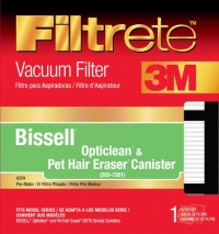 3M Filtrete Bissell Opticlean & Pet Hair Eraser Canister HEPA Vacuum Filter, 1 Pack