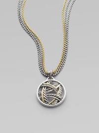 From the Papyrus collection. Cable sterling silver and smooth 18k gold are richly entwined in this circular design.18k gold Sterling silver Width, about 1½ Imported  Please note: necklace sold separately. 