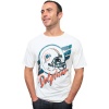 NFL Men's Miami Dolphins Vintage Crackle Short Sleeve Crew Tee (Sugar, X-Large)