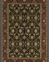 Couristan 6259/2000 Himalaya Isfahan/Ebony-Persian Red 2-Feet by 3-Feet 7-Inch Rug