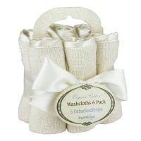 Bumkins OrganicWashcloth 6- Pack, Natural